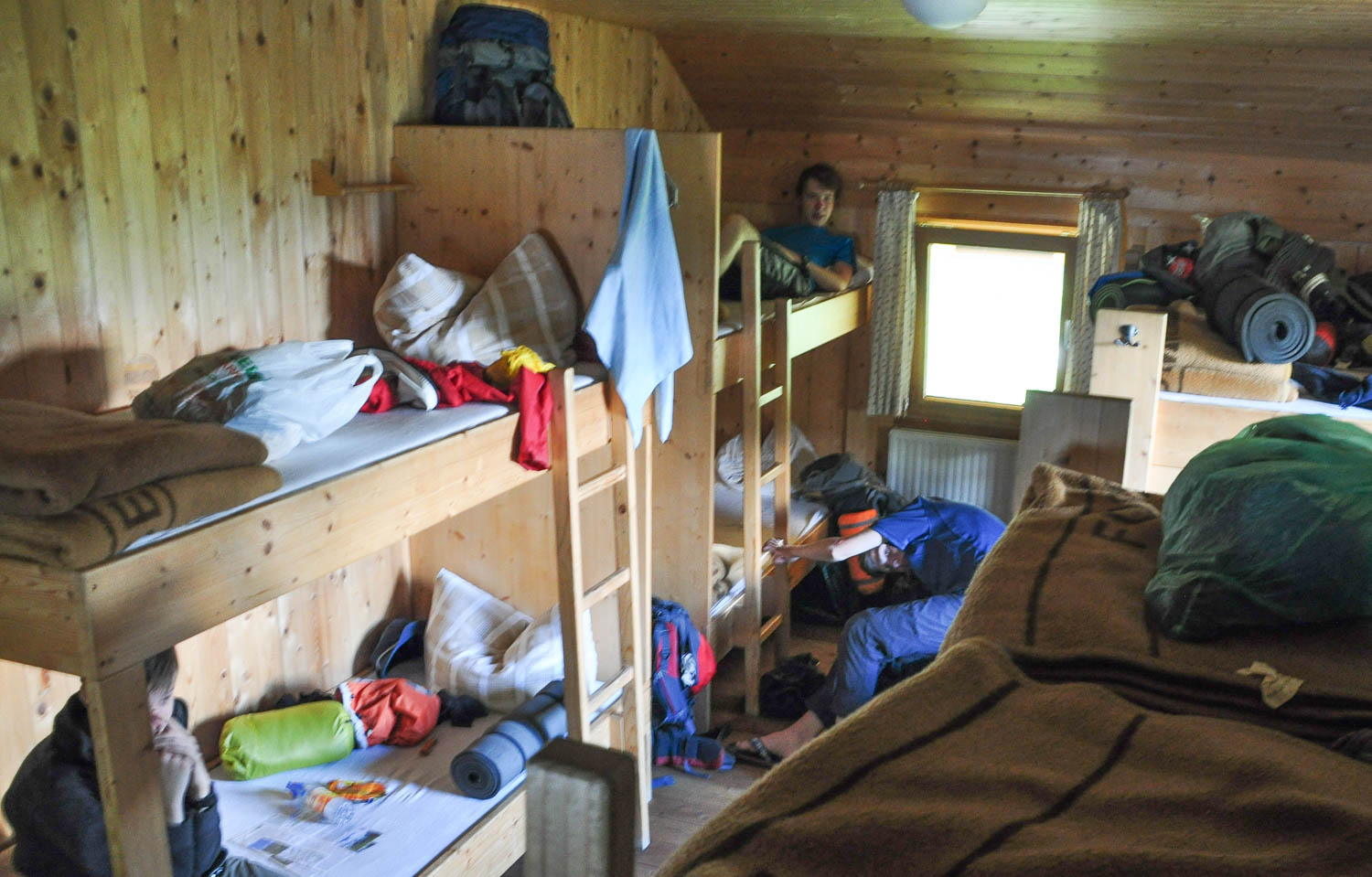 Unser Zimmer in der Lizumer Hütte - Tag 5